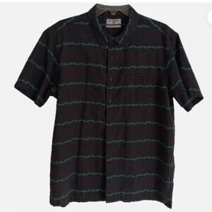mens billabong‎ stretch button up surf shirt size large B10